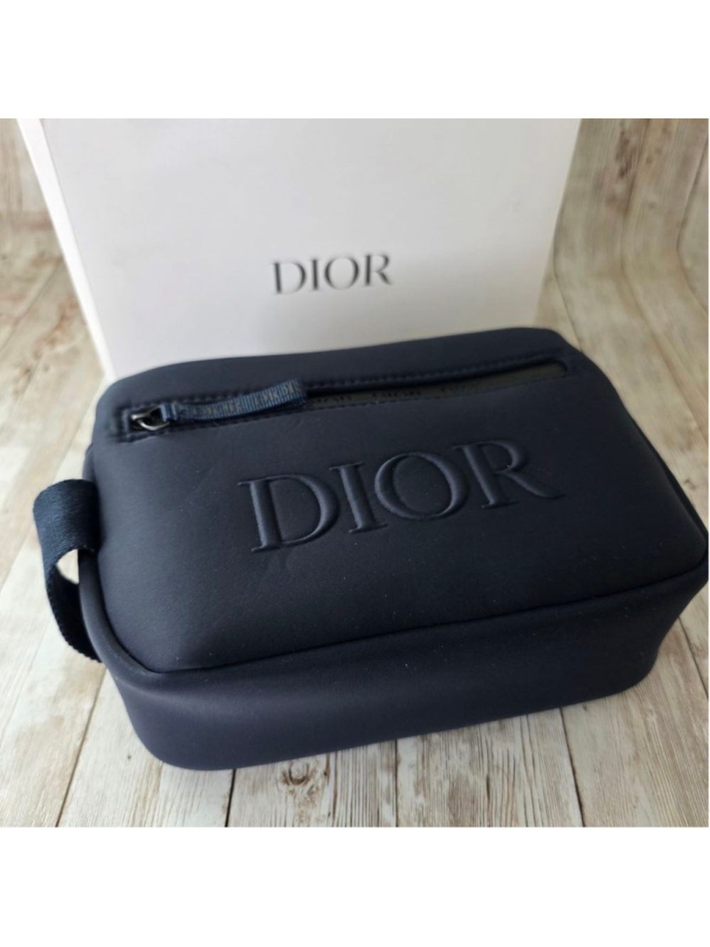 Unisex Dior Toiletry Bag Medium Blue NWOT